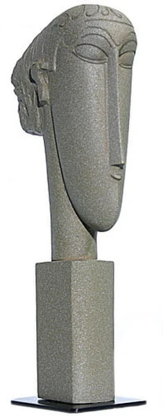 Abstract Head Statue By Modigliani - Image 3