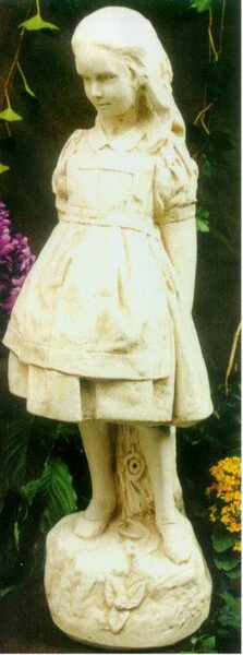 Alice In Wonderland Garden Sculpture Cement - Image 3