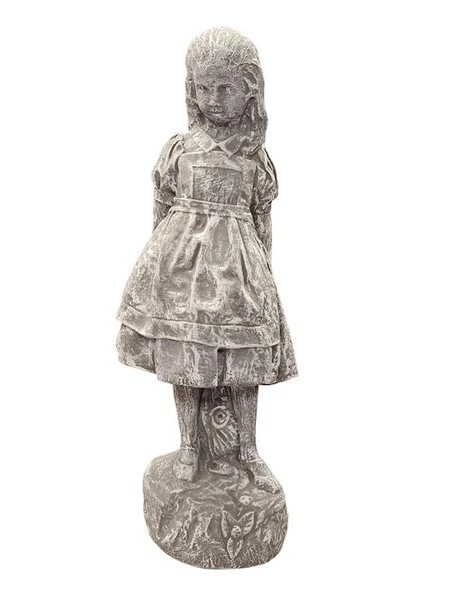 Alice In Wonderland Garden Statue Cement - Image 3