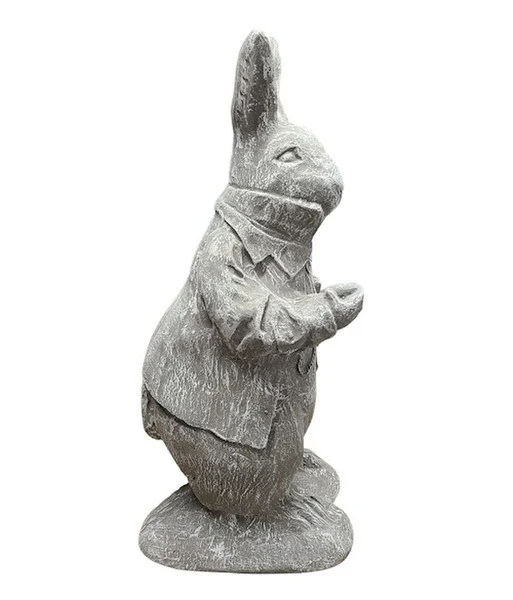 Alice In Wonderland: White Rabbit Cement Statue - Image 3