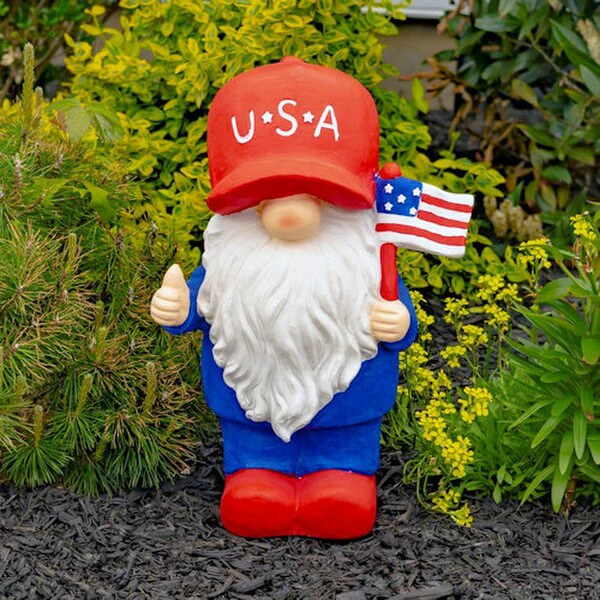 American Pride Garden Gnomes Set of Six Statues - Image 7
