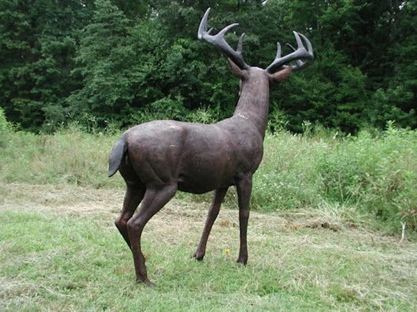 American White Tailed Deer Bronze Sculpture - Image 6