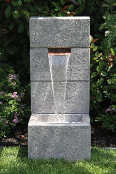 Anaconda Block Wall Fountain Lighted 35.5" High
