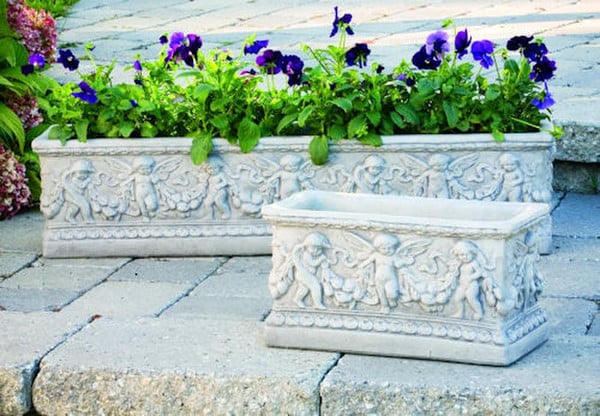 Angel Box Garden Planter Cement - Image 3
