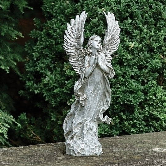 Angel Praying with Spread Wings Statue 21"High