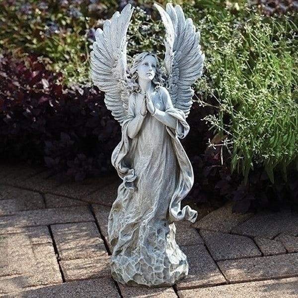 Angel Praying with Spread Wings Statue 21"High - Image 2