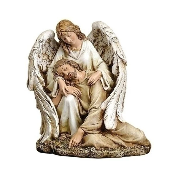 Angel with Fallen Christ Statue