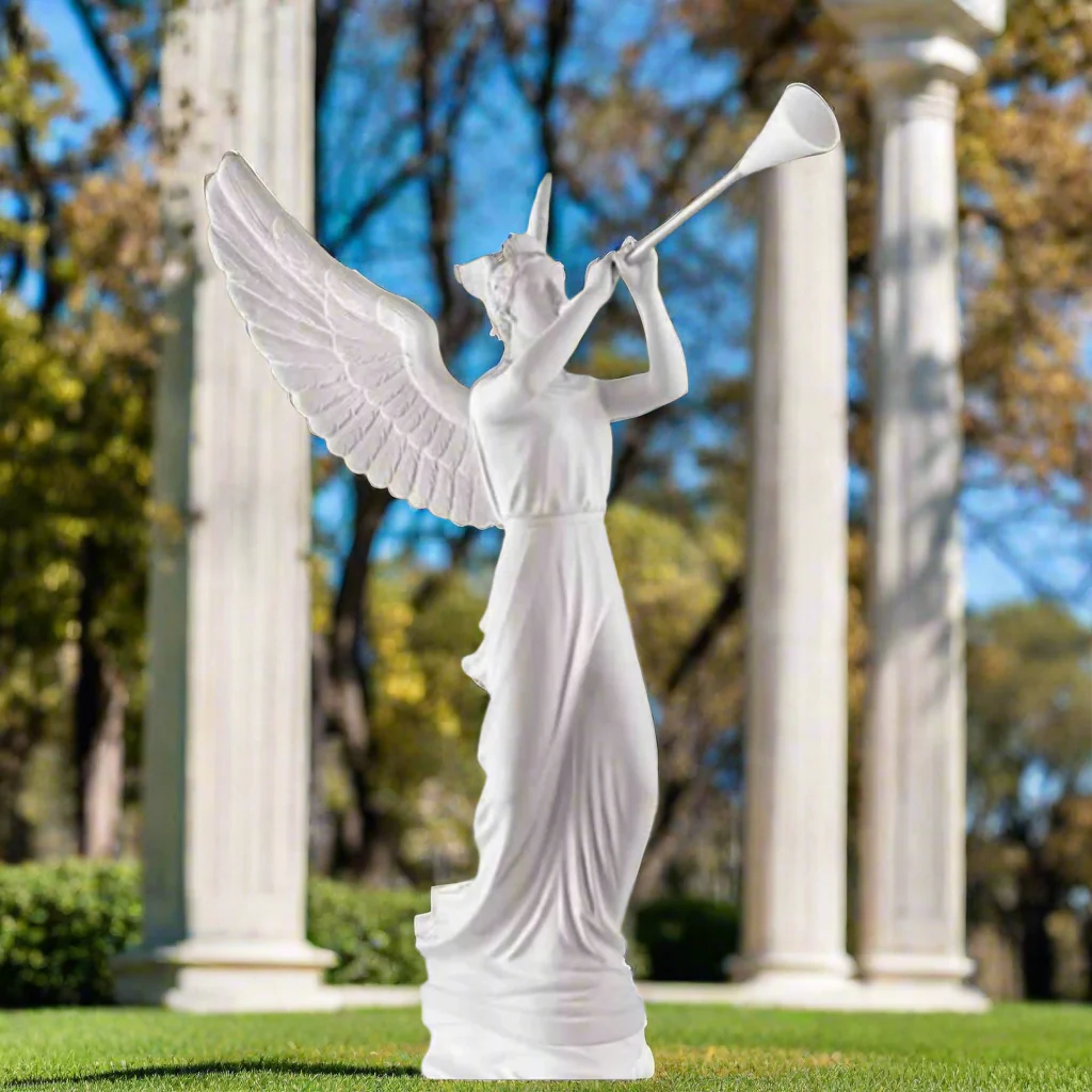 Angel With Trumpet Sculpture 100" High - Image 2