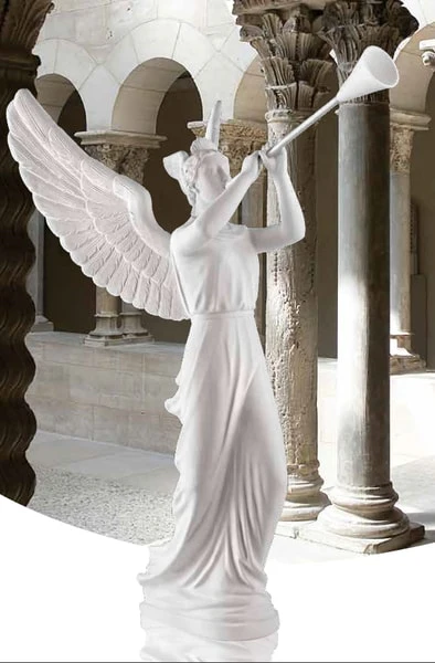 Angel With Trumpet Sculpture 100" High - Image 3
