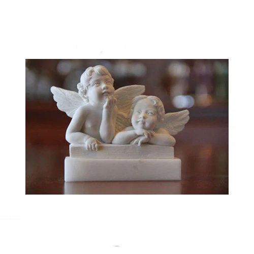 Raphael's Angels Marble Sculpture Italian Made - Image 2