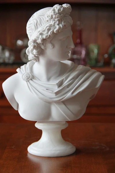 Apollo Bust 13" High Sculpture