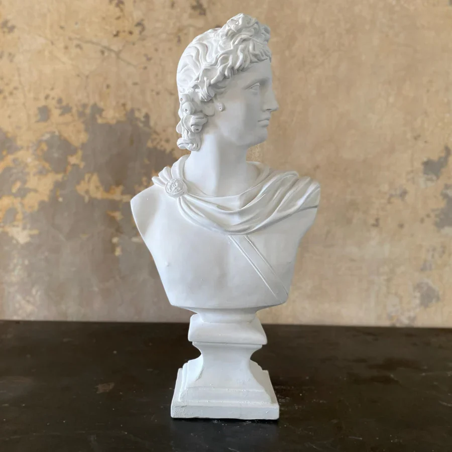 Apollo Bust Sculpture 24" High