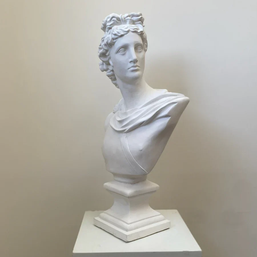 Apollo Bust Sculpture 24" High - Image 2
