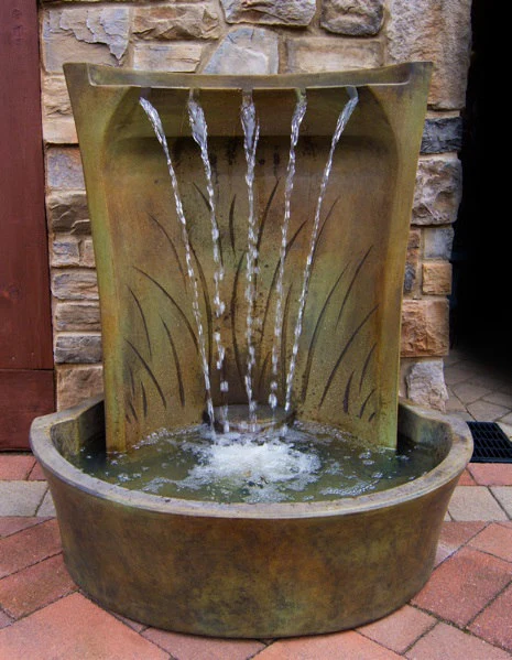 Aria Garden Wall Fountain with Light - Image 2