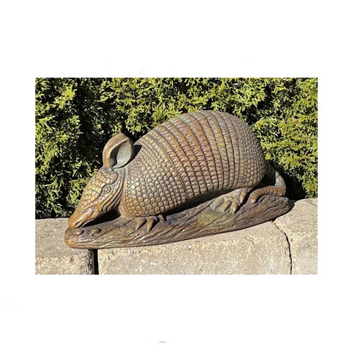 Armadillo Cement Garden Sculpture
