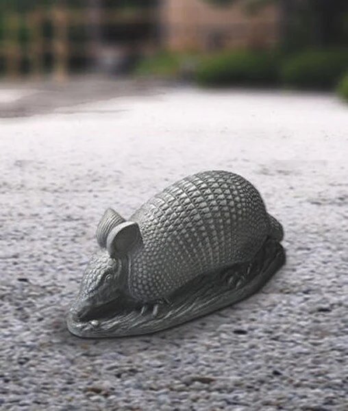 Armadillo Cement Garden Sculpture - Image 3