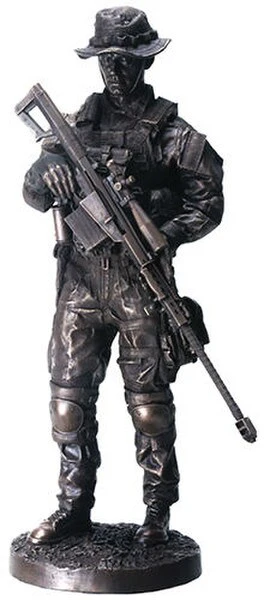 Armed Forces Sniper Soldier Sculpture - Image 2