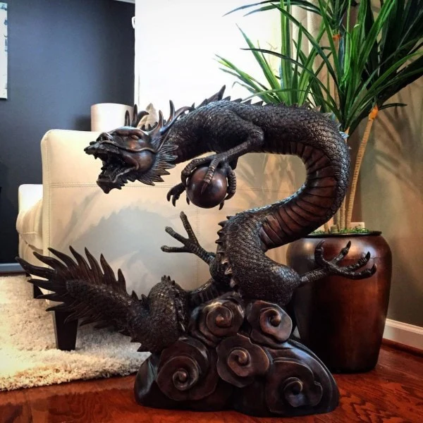Asian Water Dragon Water Feature 23"high