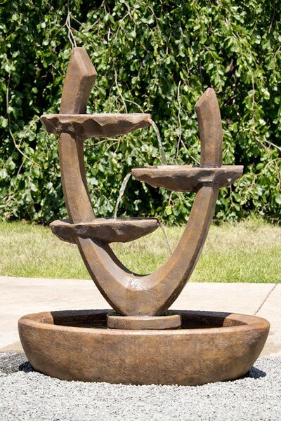Aspire Garden Water Fountain Cast Stone 53" High