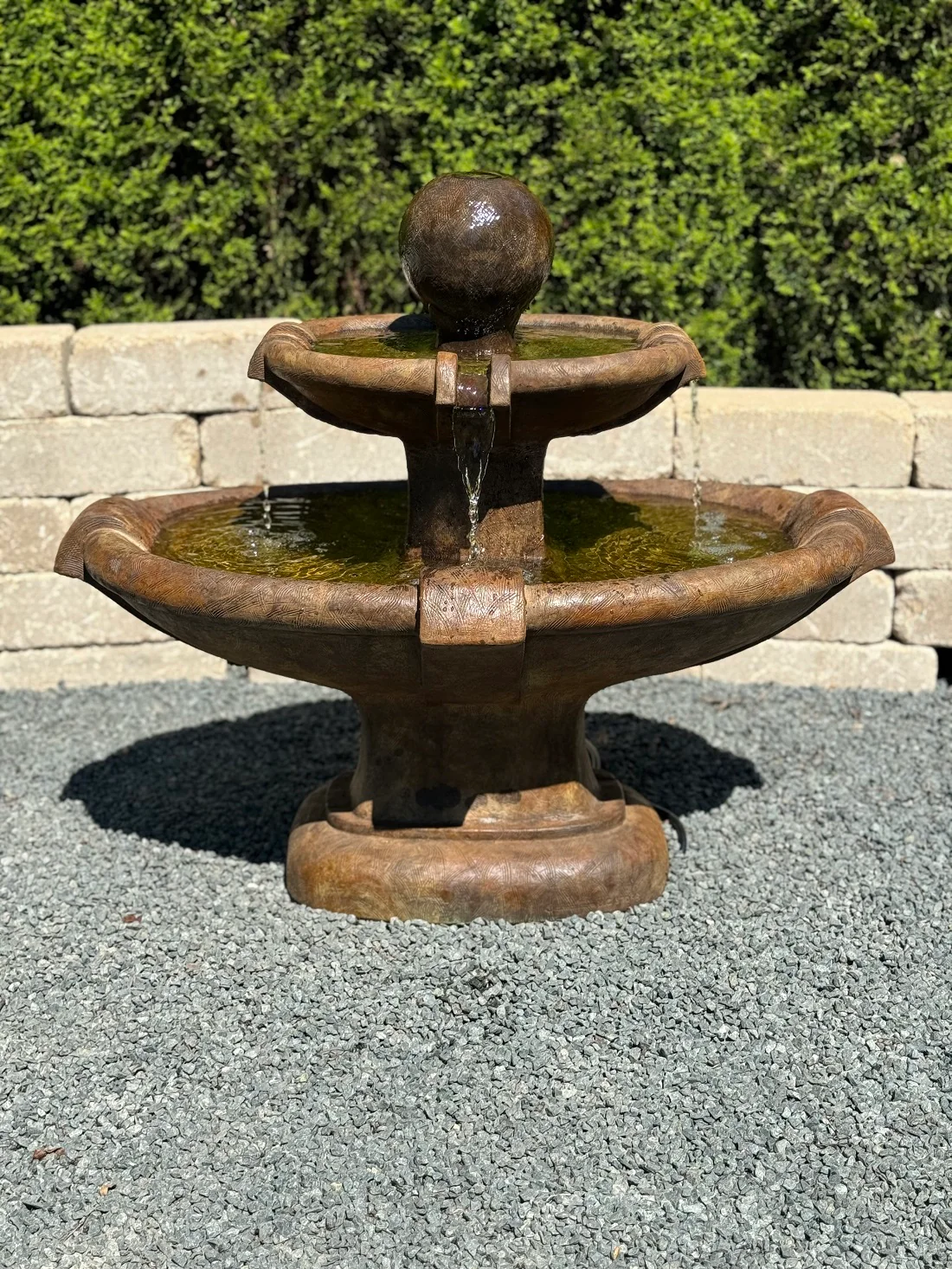 Athena Neo-Classical Oval Fountain with Light