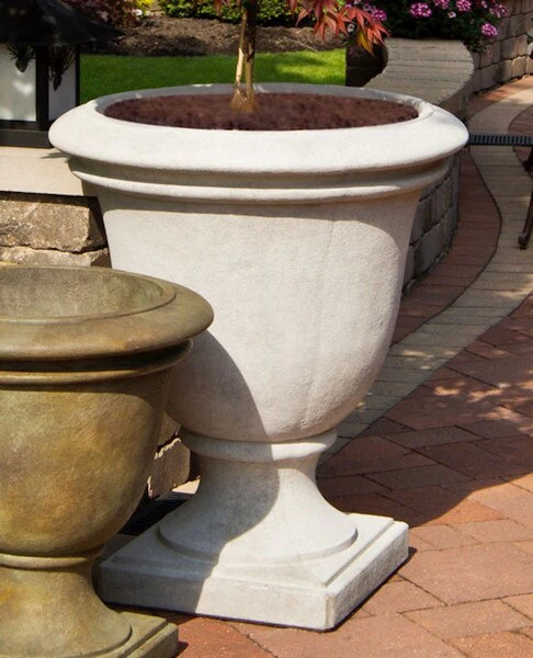 Avanti Orlando Urn Solid Concrete Planter 36" High - Image 5