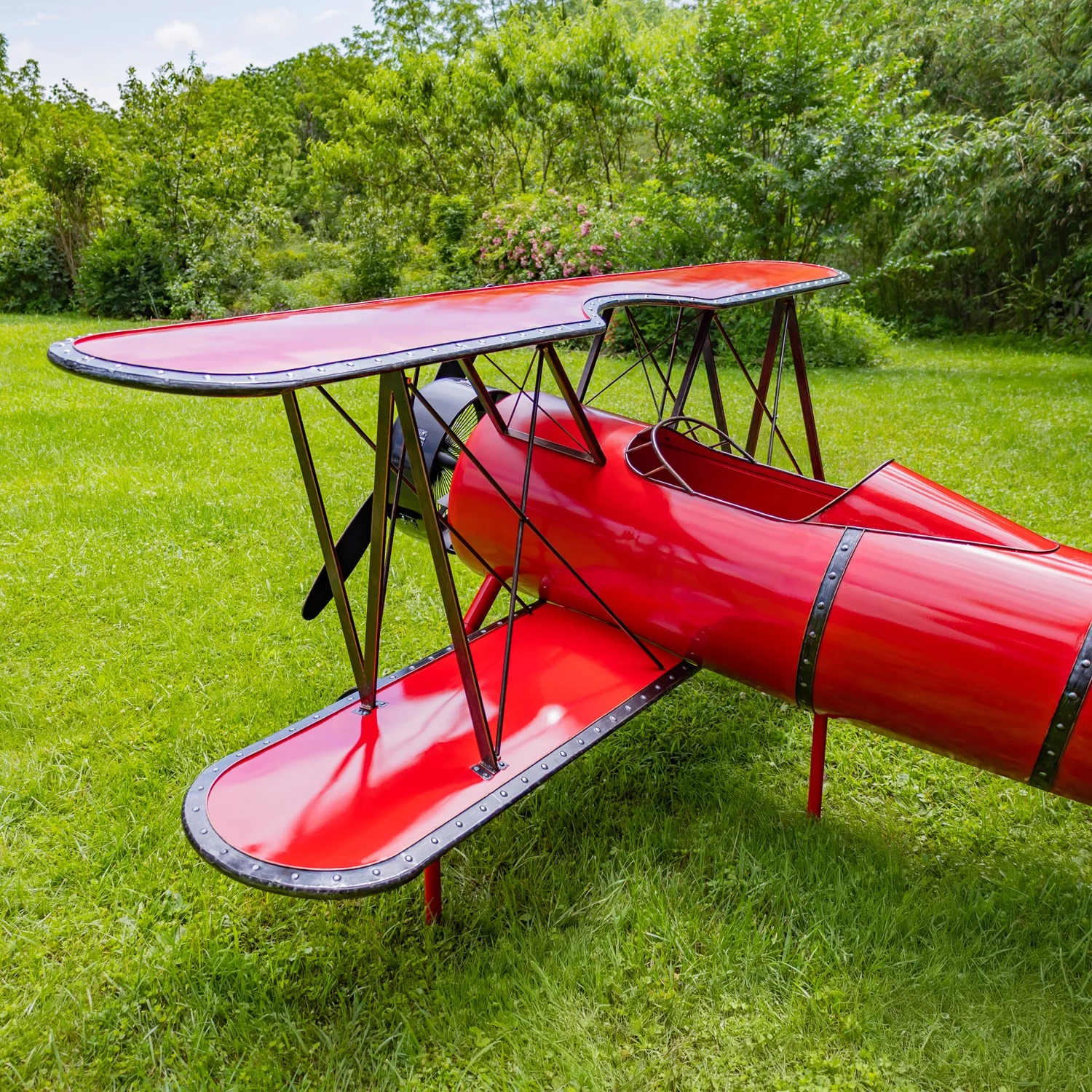 Aviation Showpiece Biplane Decorative Sculpture - Image 6