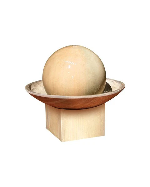 Ball & Wok with Pedestal Fountain