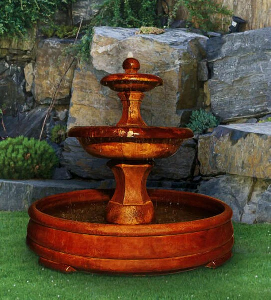 Barrington Cast Stone Fountain in Grand Pool 48" High