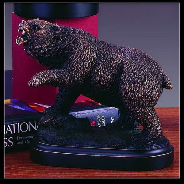 Bear Grizzly Statue Sculpture 5" High - Image 2