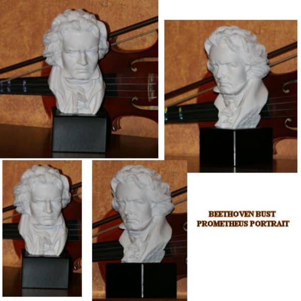 Beethoven Bust Prometheus Sculptural Portrait Statue - Image 8