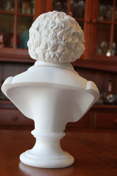 Beethoven Bust Sculpture 16" High Bonded Marble - Image 6