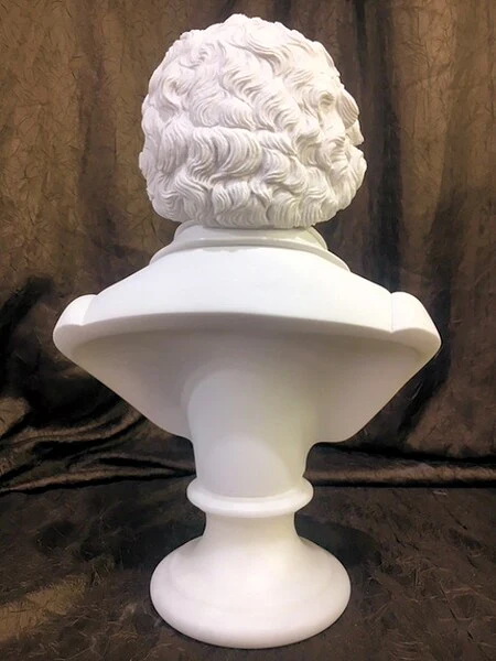 Beethoven Bust Sculpture 16" High Bonded Marble - Image 7
