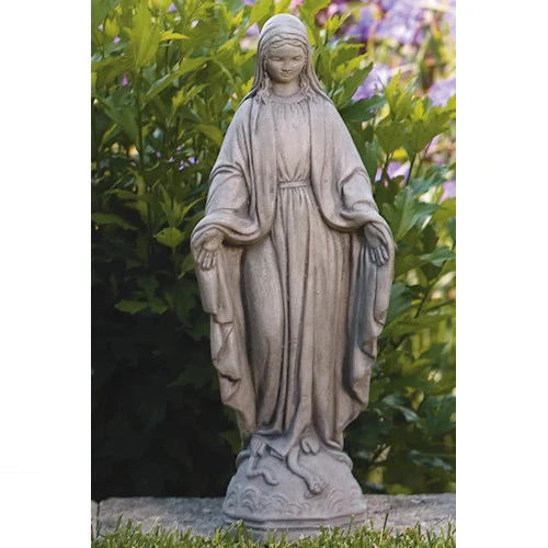 Blessed Mother Mary Sculpture 17.75" H - Image 2