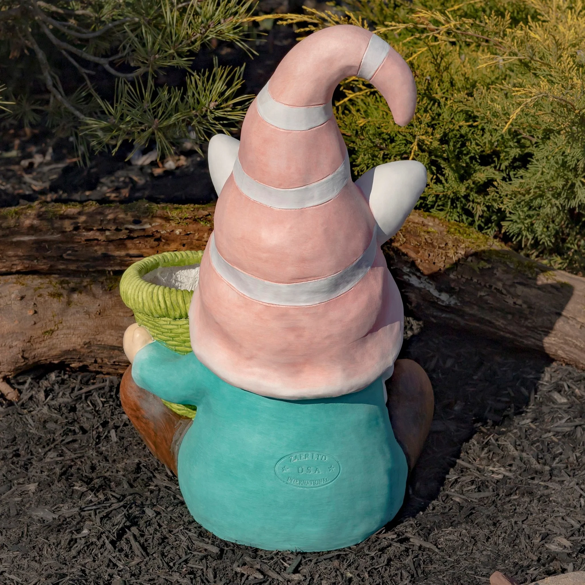 Blossom & Bunny Gnome Planter Set of 2 Garden Statues 19.5" High - Image 7