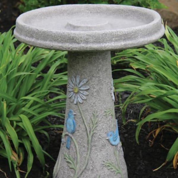 Bluebird Bird Bath Cement - Image 2