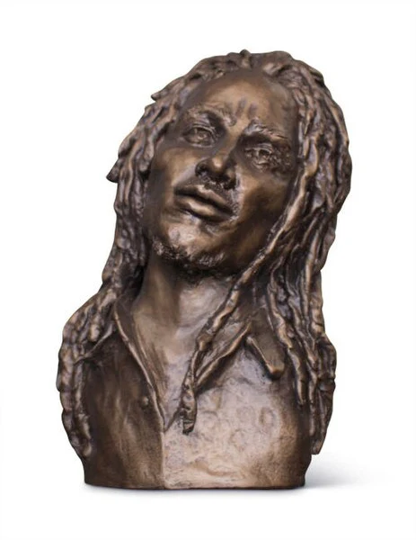 Bob Marley Portrait Bust Statue