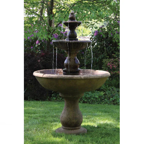 Boca Round Three Tier Garden Fountain - Image 2