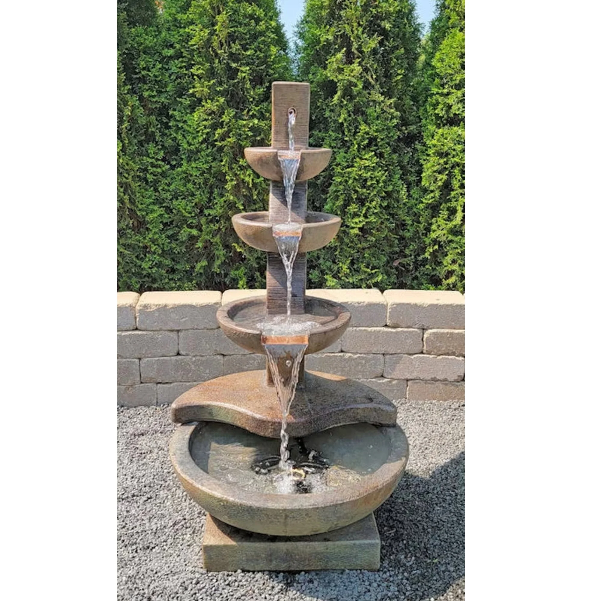 Bolla Fountain Modern Elegance in Motion Lighted 44.5" H - Image 3