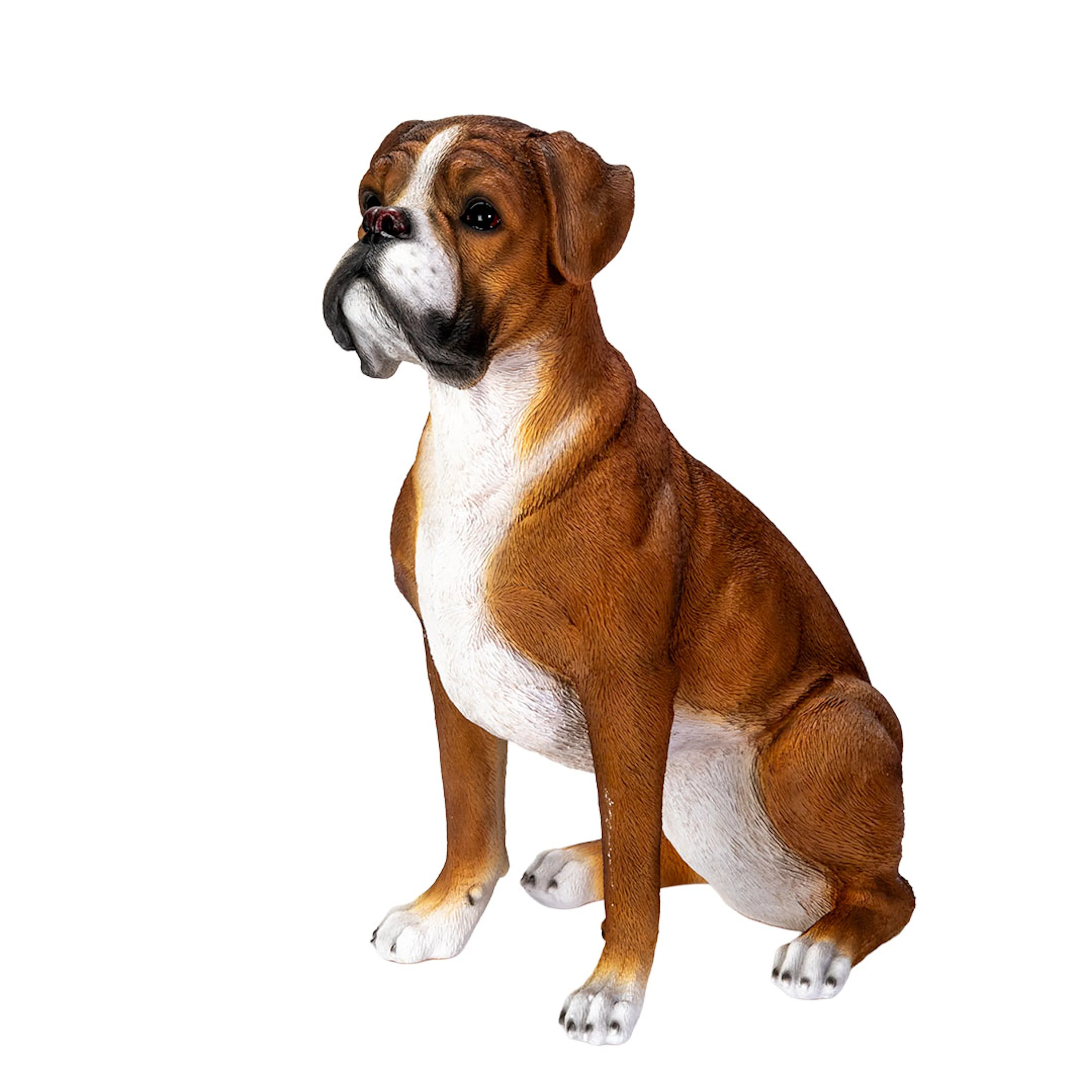 Boxer Realistic Outdoor Sculpture 17" High - Image 3