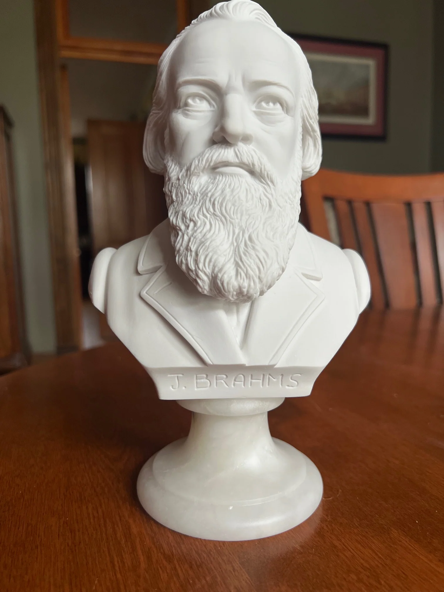 Johannes Brahms Composer Bust Sculpture - Image 3