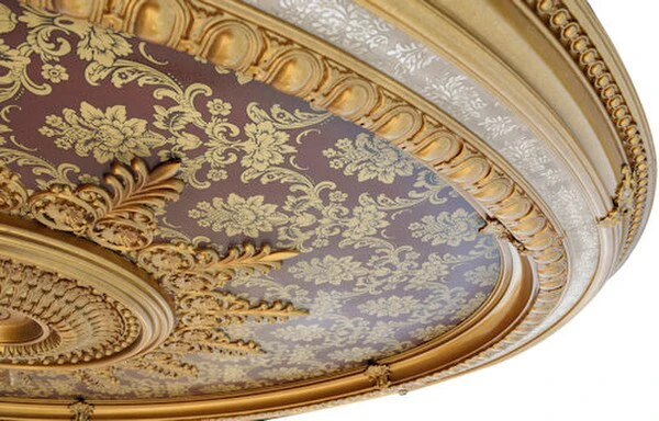 Brocade Oval Chandelier Ceiling Medallion 79" - Image 3