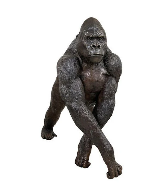 Bronze Gorilla Sculpture
