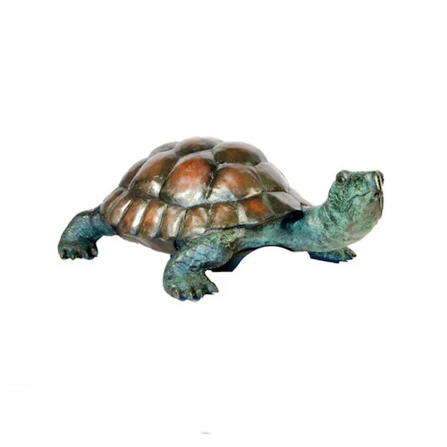 Bronze Turtle Fountain Water Feature 13 Inch Tall - Image 3