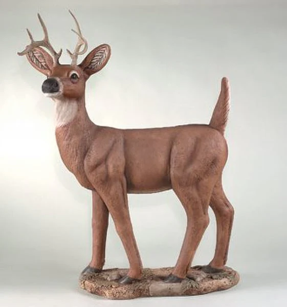 Buck Standing Deer Statue 43" High - Image 2