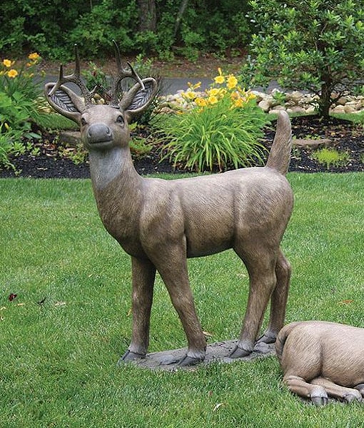 Buck Standing Deer Statue 43" High - Image 3