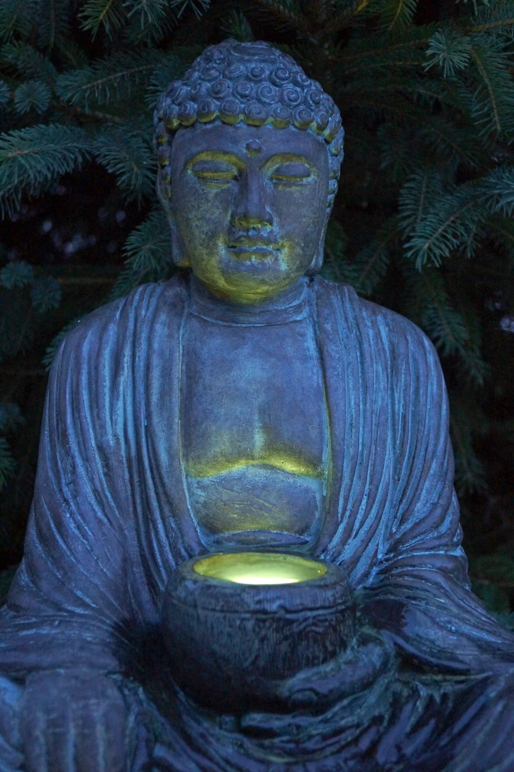 Buddha Garden Fountain with Light 28" High - Image 2