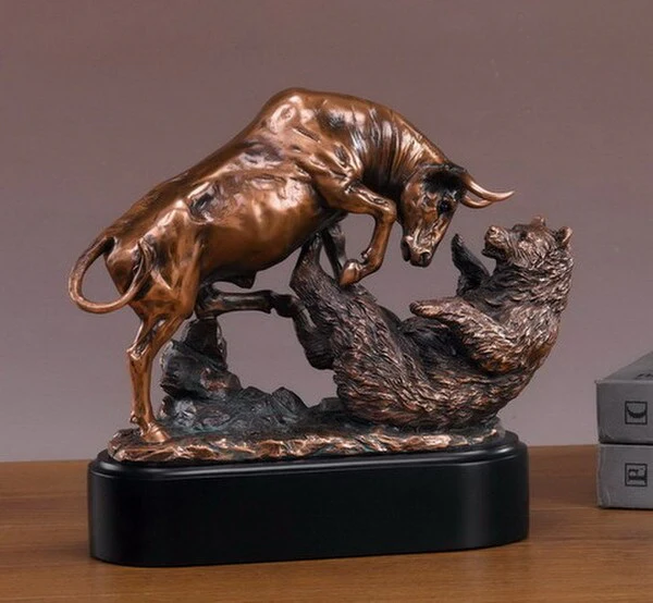 Bull And Bear Sculpture - Image 2