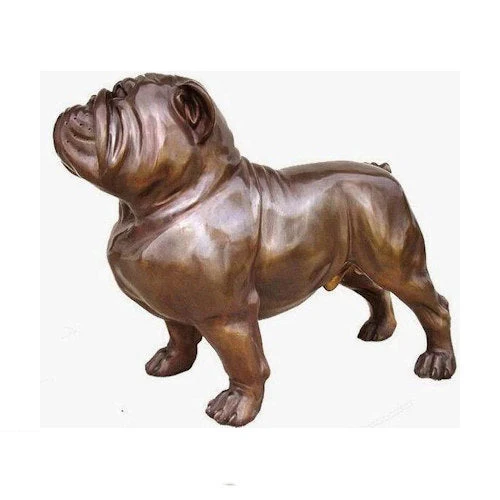 Bulldog Bronze Large Scale Sculpture