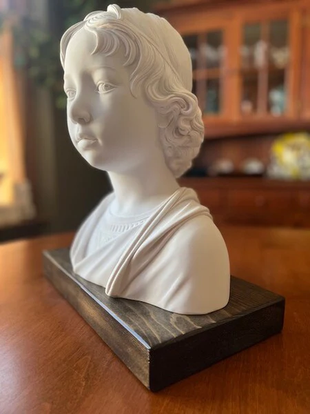 Bust of Boy by Andrea della Robbia Statue - Image 2
