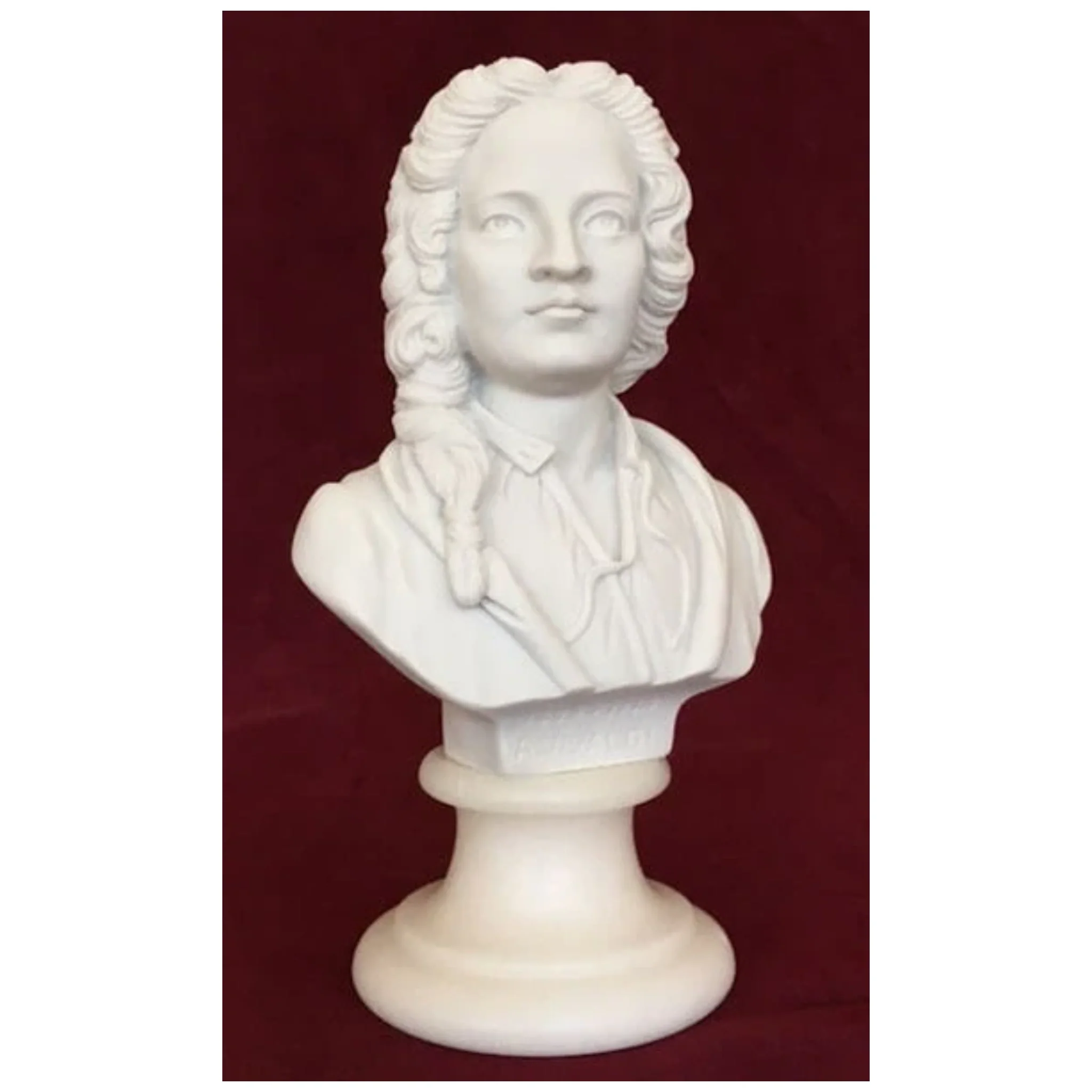 Bust of Composer Vivaldi Marble Sculpture - Image 3